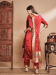 Picture of Well Formed Silk Maroon Readymade Salwar Kameez