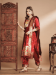 Picture of Well Formed Silk Maroon Readymade Salwar Kameez