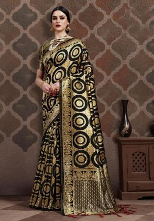 Picture of Sightly Silk Black Saree