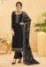 Picture of Exquisite Organza Black Straight Cut Salwar Kameez