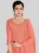 Picture of Splendid Silk Dark Salmon Straight Cut Salwar Kameez