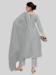 Picture of Silk Light Slate Grey Straight Cut Salwar Kameez