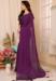 Picture of Admirable Chiffon & Satin Purple Saree