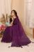 Picture of Admirable Chiffon & Satin Purple Saree