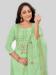 Picture of Ideal Silk Spring Green Straight Cut Salwar Kameez