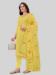 Picture of Fine Silk Yellow Straight Cut Salwar Kameez