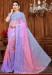 Picture of Taking Georgette & Net Light Steel Blue Saree