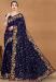 Picture of Gorgeous Georgette & Net Midnight Blue Saree