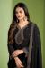 Picture of Graceful Georgette Black Straight Cut Salwar Kameez