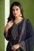 Picture of Georgette Dark Slate Grey Straight Cut Salwar Kameez