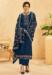 Picture of Organza Midnight Blue Straight Cut Salwar Kameez