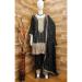 Picture of Fine Chiffon Black Straight Cut Salwar Kameez