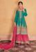 Picture of Appealing Chiffon Dark Cyan Straight Cut Salwar Kameez