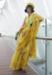 Picture of Pretty Silk Golden Rod Saree