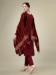 Picture of Classy Cotton Maroon Readymade Salwar Kameez