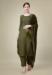 Picture of Cotton Dark Olive Green Readymade Salwar Kameez