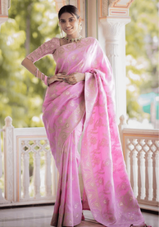 Picture of Charming Silk Thistle Saree