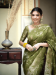 Picture of Sightly Silk Olive Drab Saree