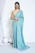 Picture of Sublime Net & Silk & Organza Steel Blue Saree