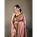 Picture of Magnificent Silk Rosy Brown Saree