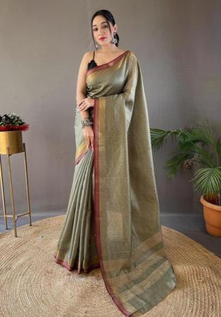 Picture of Marvelous Silk Dark Grey Saree