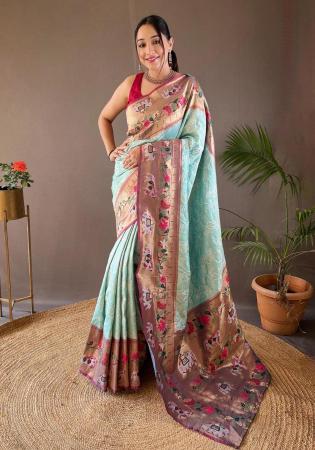 Picture of Good Looking Silk Off White Saree