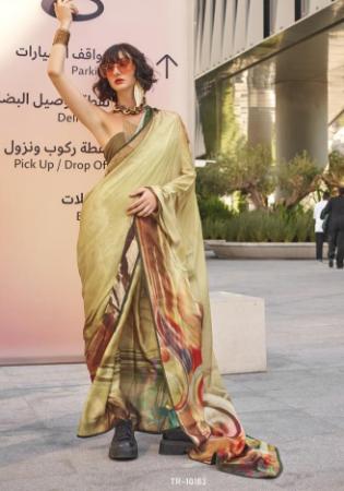 Picture of Marvelous Satin & Silk Tan Saree