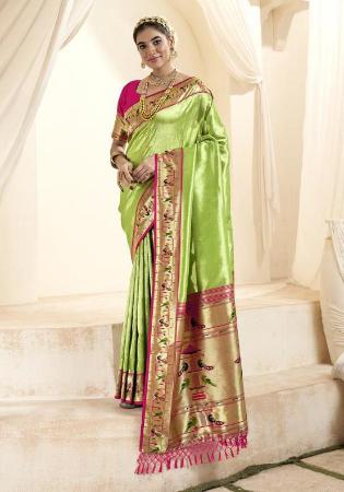 Picture of Wonderful Silk Dark Khaki Saree