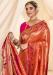 Picture of Well Formed Silk Chocolate Saree