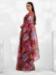 Picture of Resplendent Organza Indian Red Saree