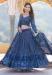 Picture of Bewitching Georgette Dark Slate Blue Lehenga Choli