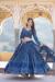 Picture of Bewitching Georgette Dark Slate Blue Lehenga Choli