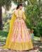 Picture of Appealing Chiffon Pale Golden Rod Lehenga Choli