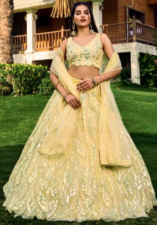 Picture of Admirable Net Burly Wood Lehenga Choli