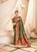 Picture of Enticing Silk Dark Olive Green Saree