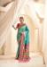 Picture of Beauteous Silk Teal Saree