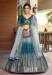 Picture of Beautiful Chiffon Teal Lehenga Choli