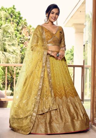 Picture of Graceful Chiffon Sandy Brown Lehenga Choli