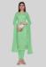 Picture of Silk Dark Sea Green Straight Cut Salwar Kameez