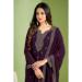 Picture of Georgette Dark Olive Green Straight Cut Salwar Kameez