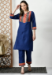 Picture of Elegant Cotton Midnight Blue Kurtis & Tunic