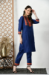 Picture of Elegant Cotton Midnight Blue Kurtis & Tunic