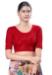 Picture of Delightful Chiffon Dark Red Designer Blouse