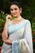 Picture of Grand Linen Light Cyan Saree