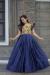 Picture of Excellent Chiffon Dark Slate Blue Readymade Gown