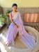 Picture of Enticing Georgette Lavender Saree