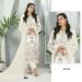 Picture of Georgette Off White Straight Cut Salwar Kameez