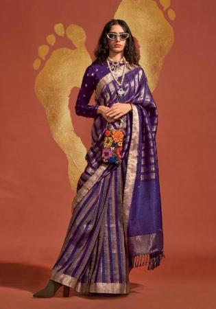 Picture of Pretty Silk Midnight Blue Saree