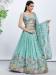 Picture of Chiffon & Silk Light Steel Blue Lehenga Choli