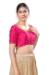 Picture of Exquisite Silk Deep Pink Designer Blouse